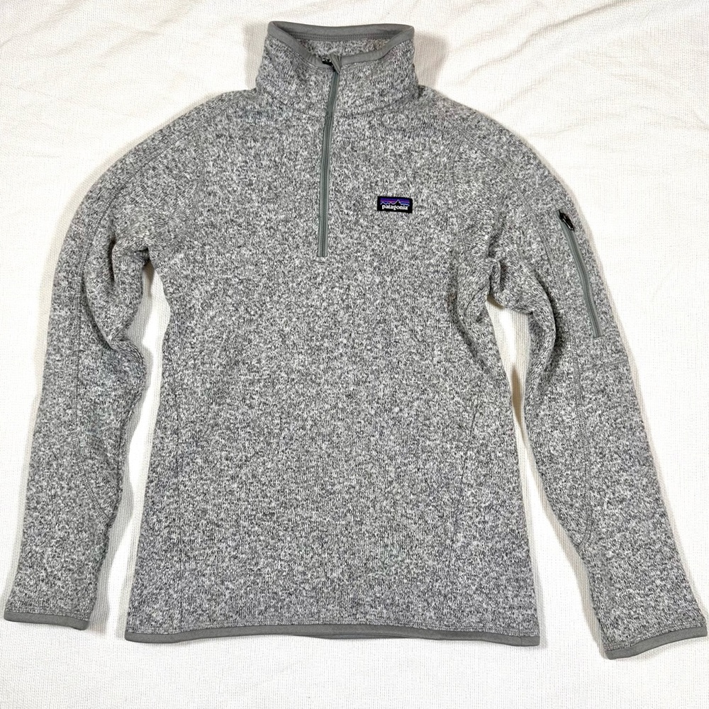 PATAGONIA Better Sweater Gray Quarter Zip Pullover XS